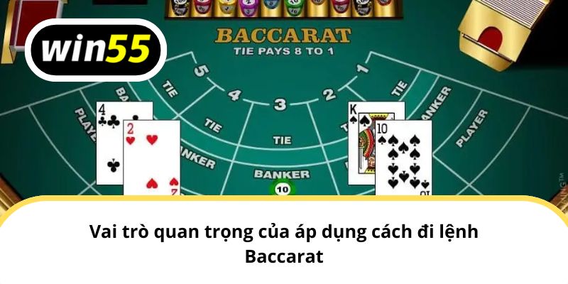 Vai trò quan trọng của áp dụng cách đi lệnh Baccarat